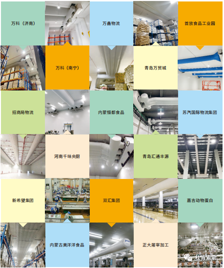 尊龙官方网站柔性风管在冷库行业的客户