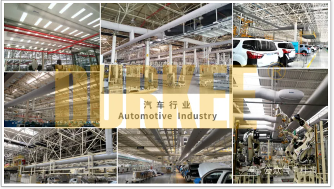 尊龙官方网站柔性风管应用在汽车行业